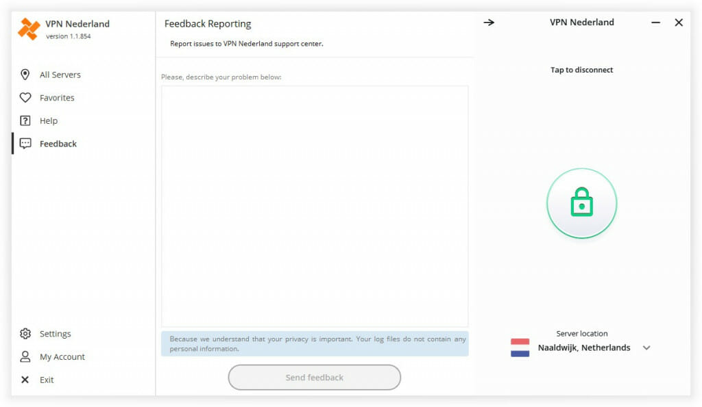 VPN Nederland app ondersteuning vragen